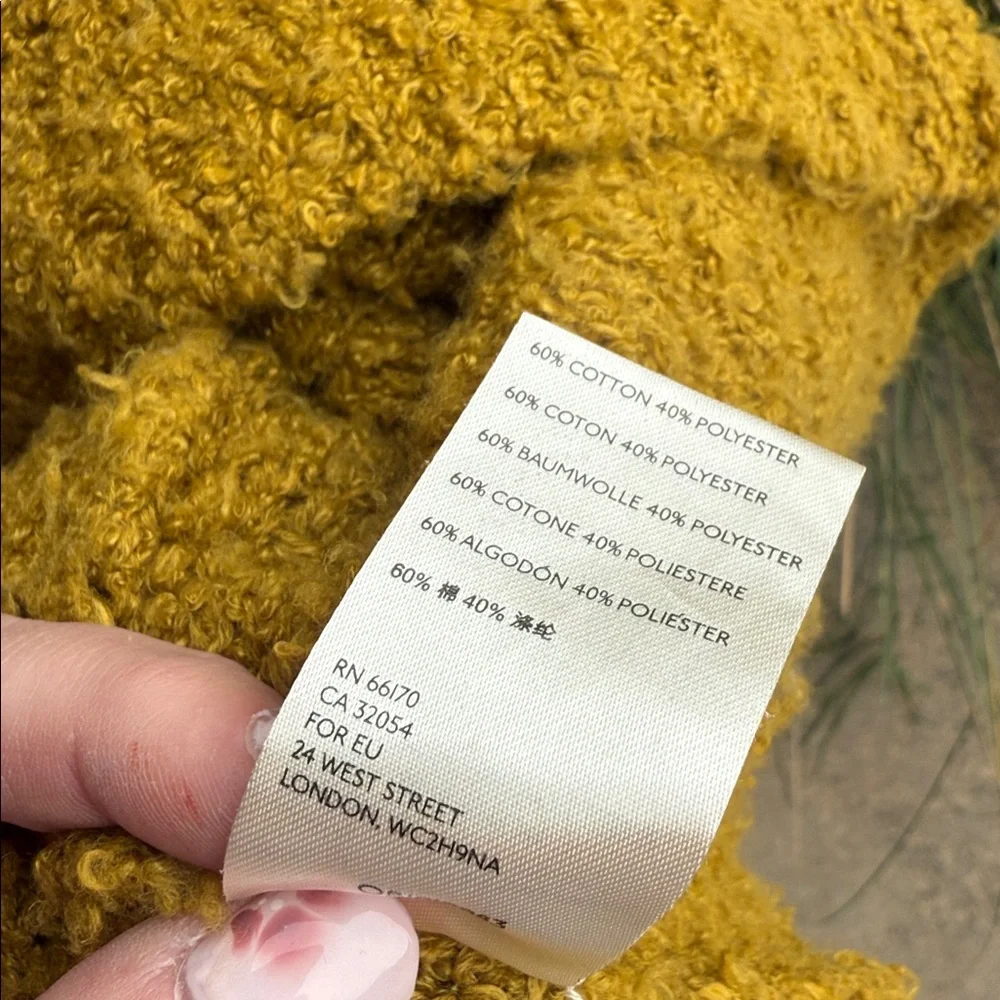 Free People Ladies S Finders Keepers Mustard Yellow V-Neck Sweater